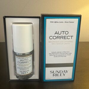 Sunday Riley Auto Correct Eye Brightening and Depuffing Eye Contour Cream NIB